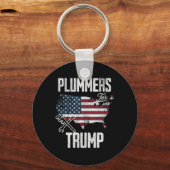 トランプ選挙おもしろい45 47米国国旗 キーホルダー (正面)
