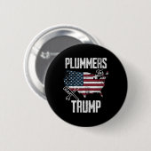 トランプ選挙おもしろい45 47米国国旗 缶バッジ (正面&裏面)