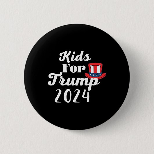 トランプ選挙のための子供たち2024 1 缶バッジ (正面)