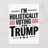 トランプ選挙のカマラ氏に対して総論的に投票している インビテーションポストカード (正面)