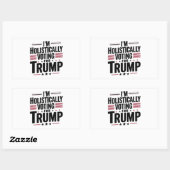 トランプ選挙のカマラ氏に対して総論的に投票している 長方形シール (シート)