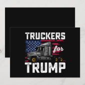 トランプ選挙ヴィンテージ大統領ののトラック 招待状 (正面/裏面)