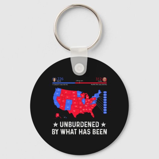 トランプ選挙地図に縛られない キーホルダー (正面)