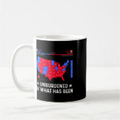 トランプ選挙地図に縛られない コーヒーマグカップ (左)