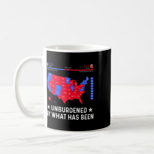 トランプ選挙地図に縛られない コーヒーマグカップ (左)