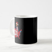 トランプ選挙地図メリークリスマスホリデーサンタH コーヒーマグカップ (正面左)