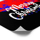 トランプ選挙地図メリークリスマスホリデーサンタH ポスター (角)