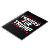 トランプ選挙大統領のヴィンテージ農家 ノートブック (左側)