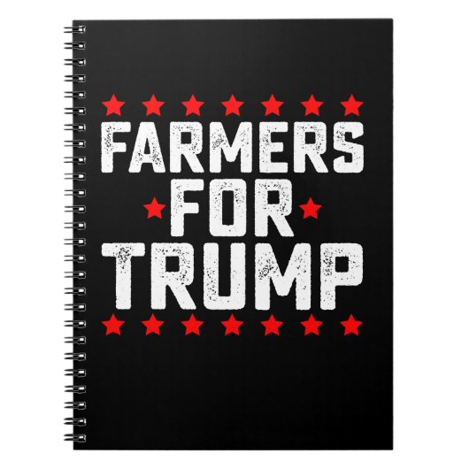トランプ選挙大統領のヴィンテージ農家 ノートブック (正面)