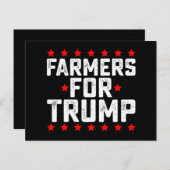 トランプ選挙大統領のヴィンテージ農家 ポストカード (正面/裏面)