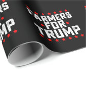 トランプ選挙大統領のヴィンテージ農家 ラッピングペーパー (ロールコーナー)