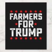 トランプ選挙大統領のヴィンテージ農家 ワインラベル (シングルラベル)