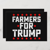 トランプ選挙大統領のヴィンテージ農家 招待状 (正面/裏面)