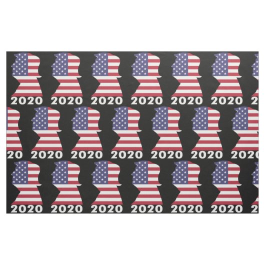 トランプ選挙2020パターン ファブリック (ファットクウォーター)