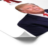 トランプ金ゴールド大統領の💖 💕米国45 47 ポスター (角)