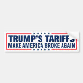 トランプ関税でアメリカは再び崩壊 バンパーステッカー (正面)