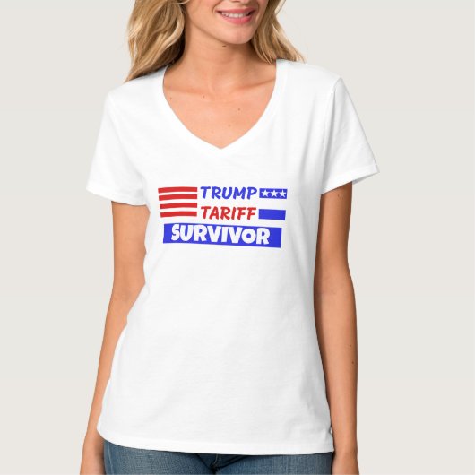 トランプ関税を生き残った人 Tシャツ (正面)