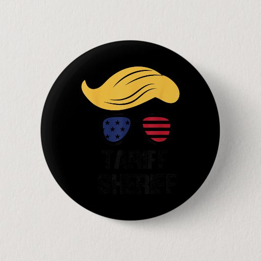 トランプ関税書特別行政官 缶バッジ (正面)