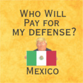 トランプ防衛カスタム用ビニールシール シール (正面)