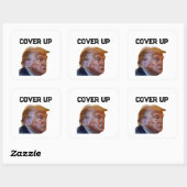 トランプ隠蔽ステッカー スクエアシール (シート)