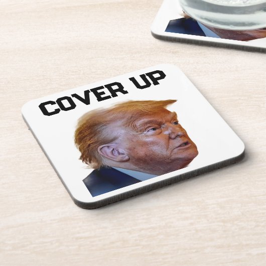トランプ隠蔽ビバレッジコースター コースター (左側)