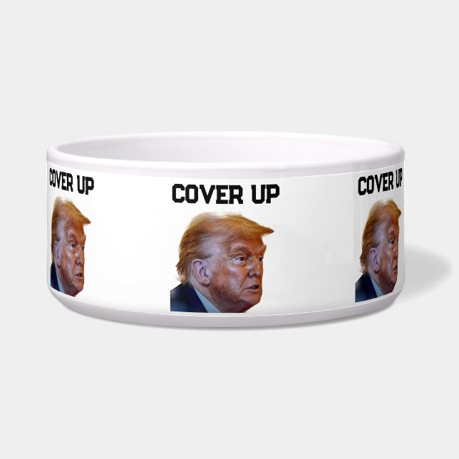 トランプ隠蔽ペットボウル ボウル (正面)