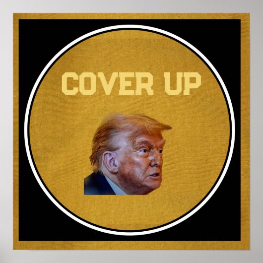 トランプ隠蔽ポスター ポスター (正面)
