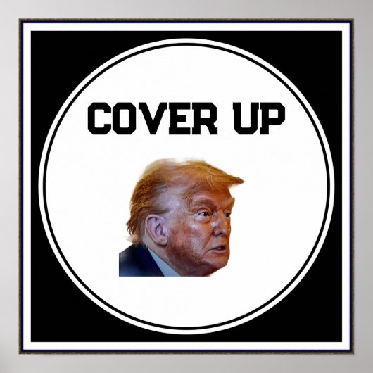 トランプ隠蔽ポスター ポスター (正面)