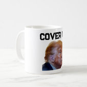 トランプ隠蔽マグカップ コーヒーマグカップ (正面左)