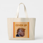 トランプ隠蔽レジ袋 ラージトートバッグ (裏面)