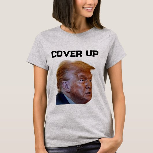 トランプ隠蔽Tシャツ Tシャツ (正面)