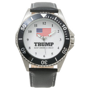 トランプ革ストラップウォッチ保アメリカ素晴らし 腕時計