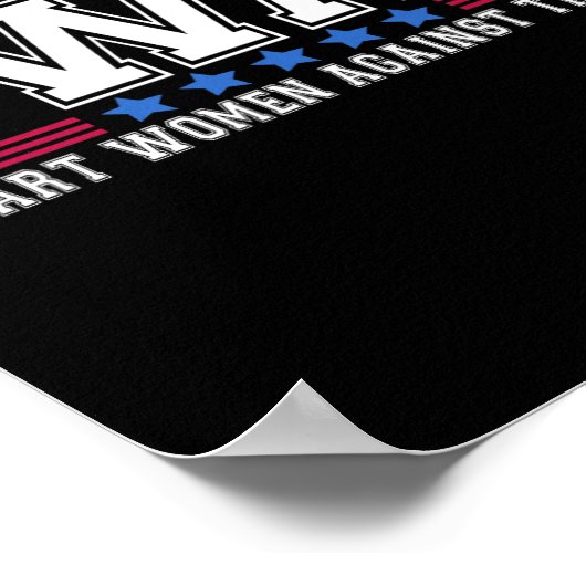 トランプ頭が切れる・アンチ・トランプに対するおもしろい女性の攻撃20 ポスター (角)