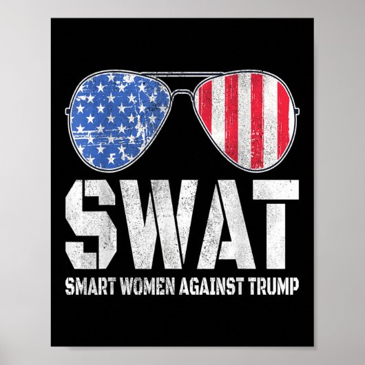 トランプ頭が切れる・アンチ・トランプに対するおもしろい女性の攻撃2 ポスター (正面)