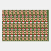 トランプ顔カスタム顔フォトジンジャーブレッド ラッピングペーパーシート (正面)