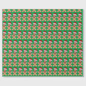 トランプ顔カスタム顔フォトジンジャーブレッド ラッピングペーパー (フラット)