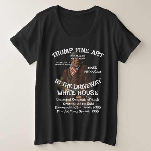 トランプ風が誕生国のWhフィルム火曜日と共に去った プラスサイズTシャツ (デザイン正面)