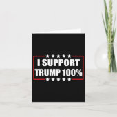 トランプ100%を支持するトランプ愛国心I カード (正面)