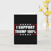 トランプ100%を支持するトランプ愛国心I カード (黄色い花)