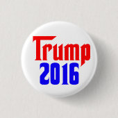 トランプ2016 缶バッジ (正面)