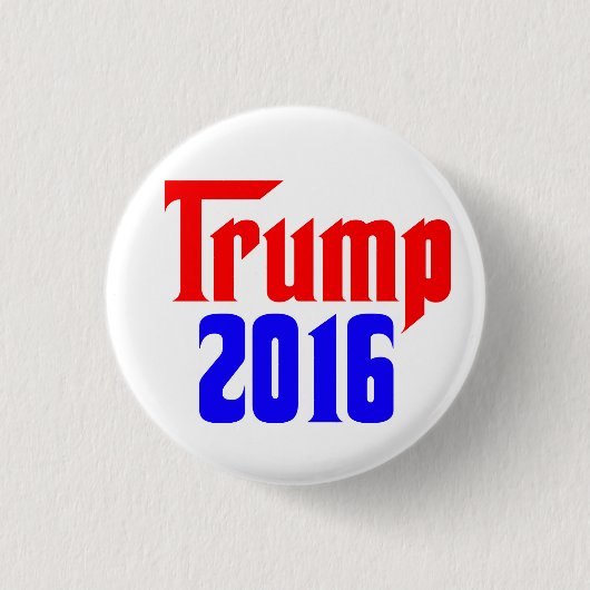 トランプ2016 缶バッジ (正面)