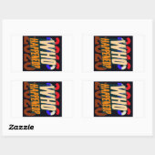 トランプ2016-20 - – 誰が起こったの? 長方形シール (シート)