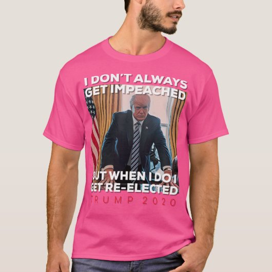 トランプ2020おもしろい年の再選保前共和国 Tシャツ (正面)
