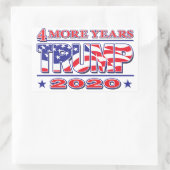 トランプ2020さらに4年 長方形シール (バッグ)