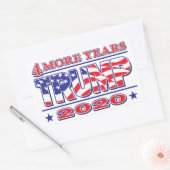 トランプ2020さらに4年 長方形シール (封筒)