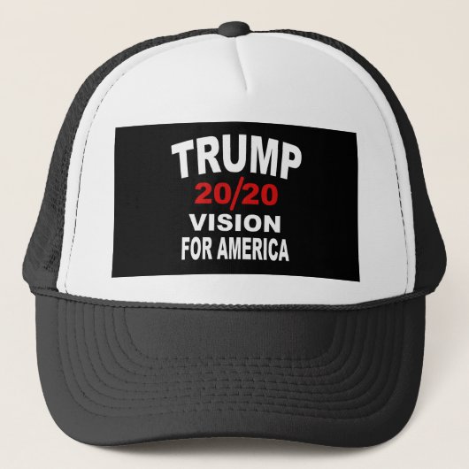 トランプ2020のアメリカ向けビジョン キャップ (正面)