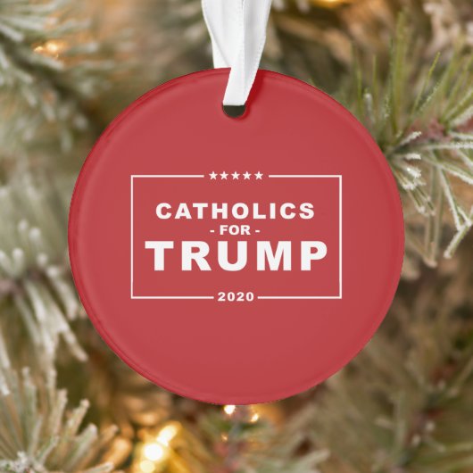 トランプ2020のカトリック オーナメント (ツリー)