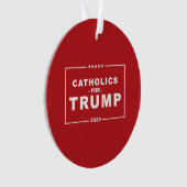 トランプ2020のカトリック オーナメント (正面)