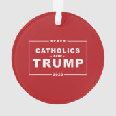 トランプ2020のカトリック オーナメント (裏面)