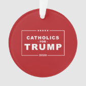 トランプ2020のカトリック オーナメント (正面)